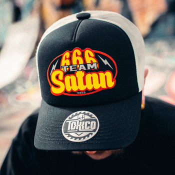 666 Team Satan Trucker Hat - Toxico Clothing