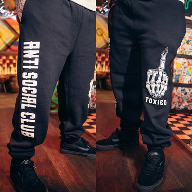 Anti Social Sweatpants - Toxico Clothing