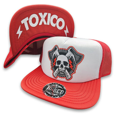 Axe Skull Trucker Hat - Toxico Clothing