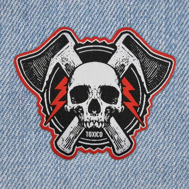 Axe Skull Patch - Toxico Clothing