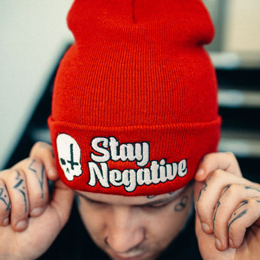 Stay Negative Beanie - Toxico Clothing