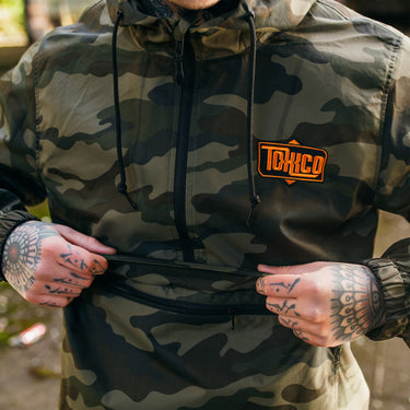 Badge Logo Camo Anorak - Toxico Clothing