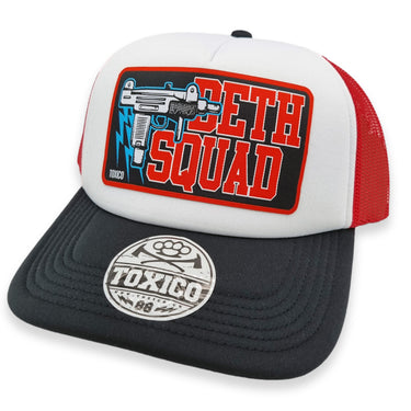 Deth Squad Uzi Trucker Hat - Toxico Clothing