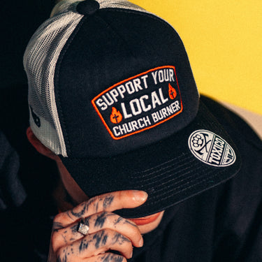 Church Burner Trucker Hat - Toxico Clothing