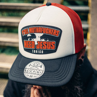 Jesus Manson Trucker Hat - Toxico Clothing