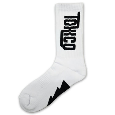 Logo Socks - White - Toxico Clothing