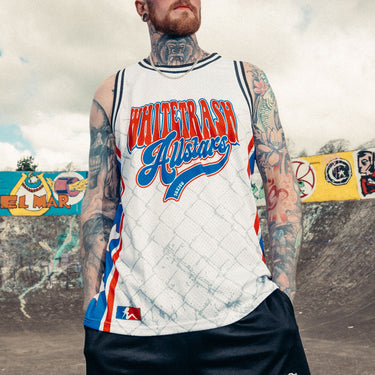 Whitetrash Allstars Mesh Tank - Toxico Clothing