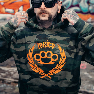 Duster Wreath Camo Pullover Hood - Toxico Clothing