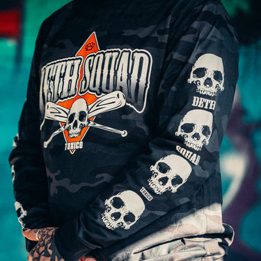 Deth Squad Bats Camo Longsleeve - Toxico Clothing