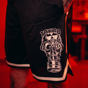 Gas Mask Mesh Shorts - Toxico Clothing