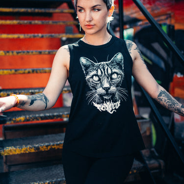 Meowtilated Tank - Toxico Clothing