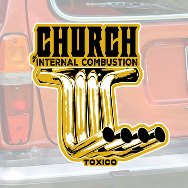 Church Pipes Sticker - Toxico Clothing