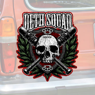 Deth Squad Wreath Sticker - Toxico Clothing