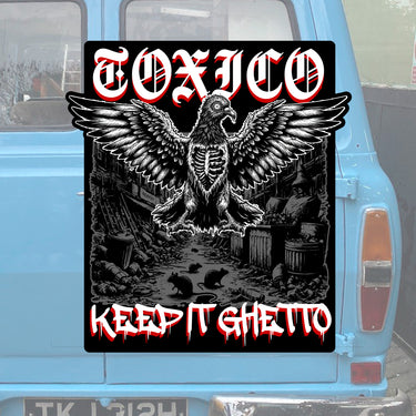 Ghetto Bird Sticker - Toxico Clothing