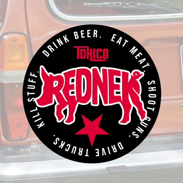 Rednek Pig Sticker - Toxico Clothing