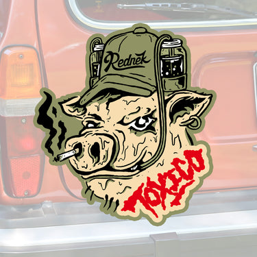 Rednek Pig Sticker - Toxico Clothing