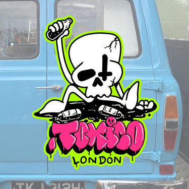 Graff Skully Sticker - Toxico Clothing