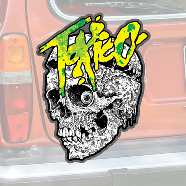 Wasteland Skull Sticker - Toxico Clothing