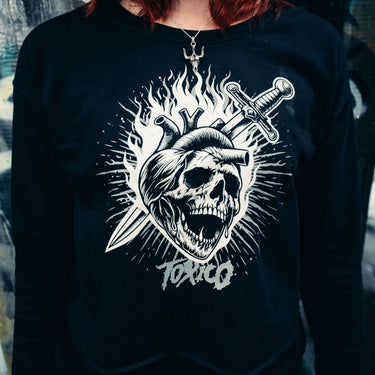 Sacred Cropped Sweat - Toxico Clothing