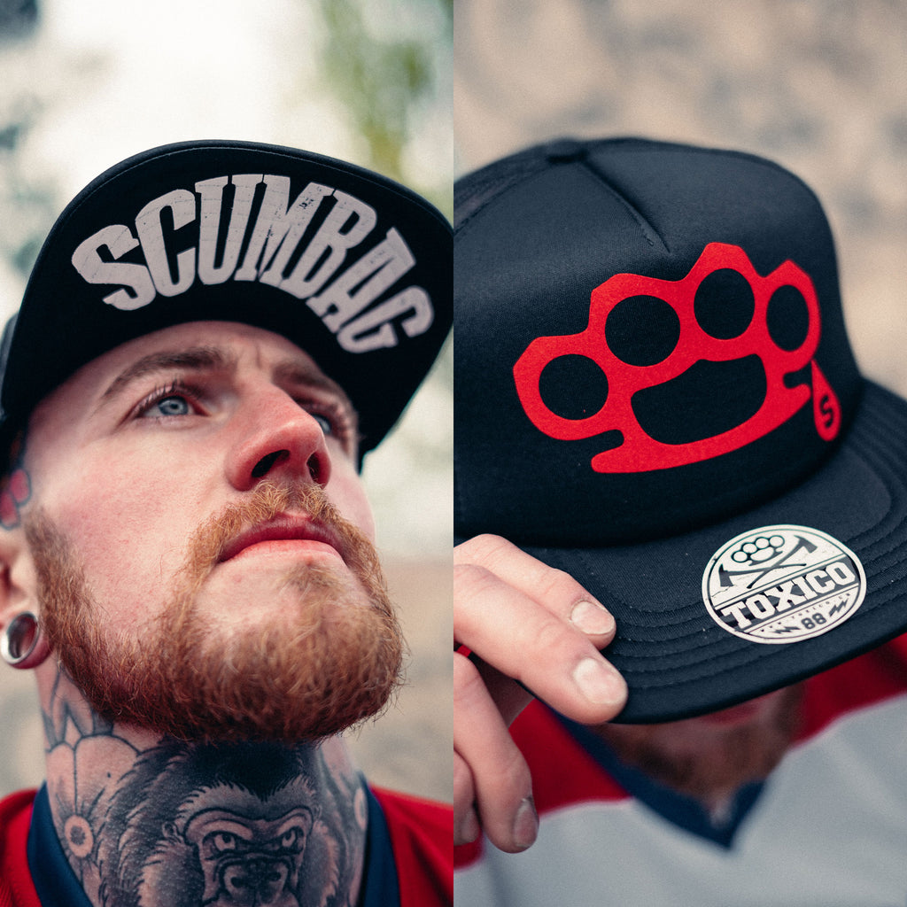 Scumbag Duster Trucker Hat - Toxico Clothing