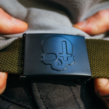 Skull Cross Belt - Toxico Clothing