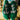 Bolt Skull FTW Socks - Green - Toxico Clothing