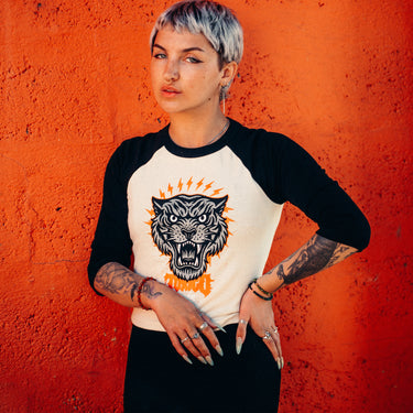 Tiger Raglan Baby Tee - Toxico Clothing