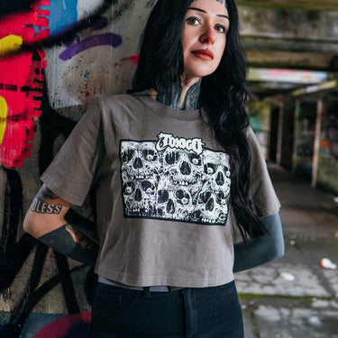 The Crypt Heavy Crop Tee - Toxico Clothing