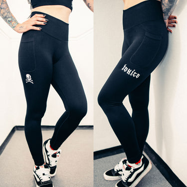 Struck Ribbed Leggings - Toxico Clothing