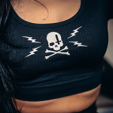 Struck Ribbed Crop Longsleeve - Toxico Clothing