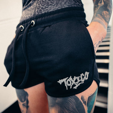 Skully Retro Sweat Shorts - Toxico Clothing