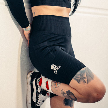 Struck Ribbed Shorts - Toxico Clothing