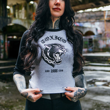 Old School Raglan Baby Tee - Toxico Clothing