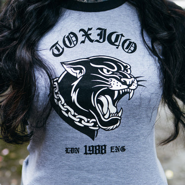 Old School Raglan Baby Tee - Toxico Clothing