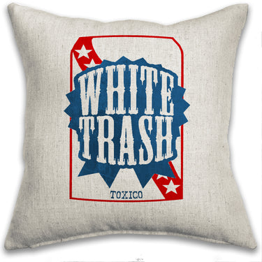 White Trash Beer Cushion Cover - Toxico Clothing
