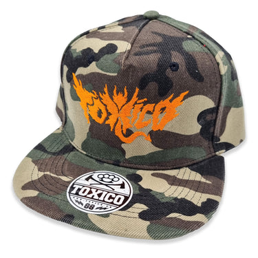 Winged Demon Camo Snapback - Toxico Clothing