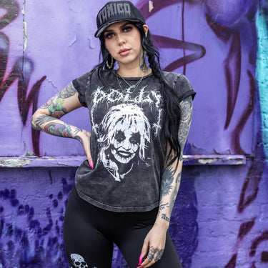 BM Dolly Rolled Sleeve Tee - Toxico Clothing