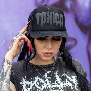 Anti Social Trucker Hat - Toxico Clothing