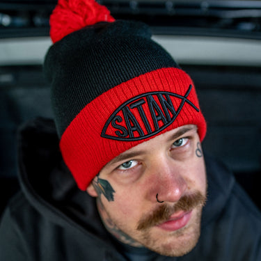 Satan Fish Bobble Hat - Toxico Clothing