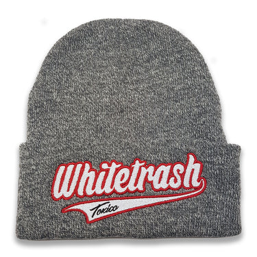 Whitetrash Script Beanie - Toxico Clothing