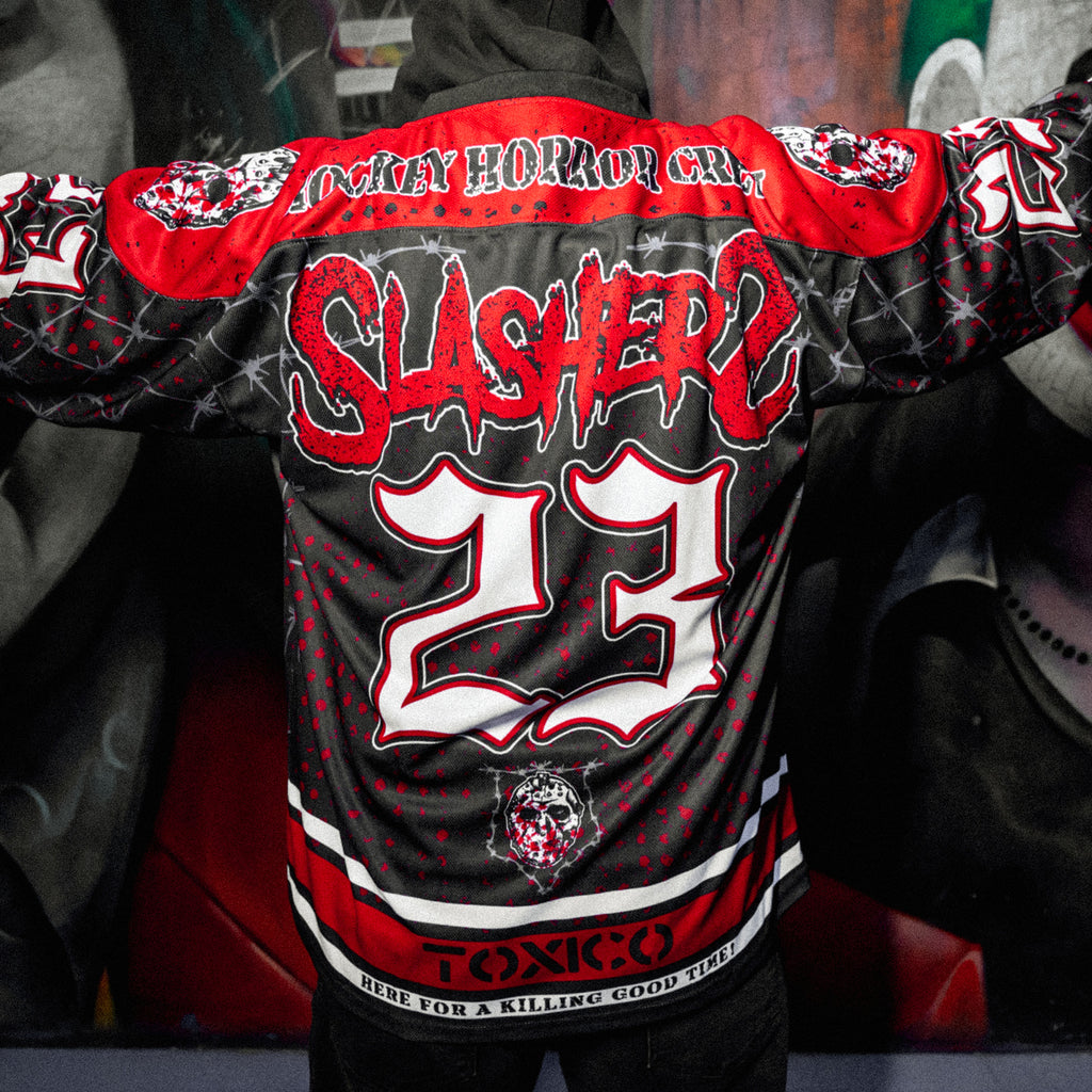 Slashers Hockey Jersey - Unisex by Toxico - Dark Fashion Clothing