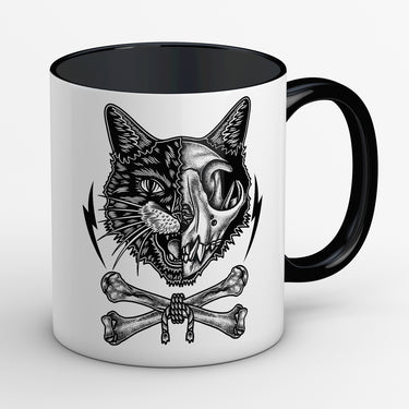 Cat Skull Mug - Toxico Clothing