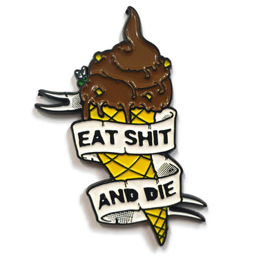 ESAD Ice Cream Enamel Pin - Toxico Clothing