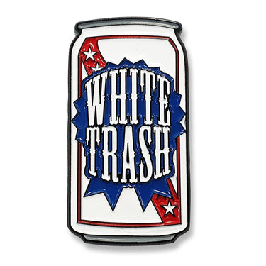 Whitetrash Beer Enamel Pin - Toxico Clothing