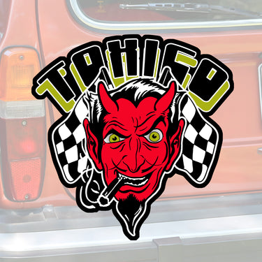 Devil Head Sticker - Toxico Clothing