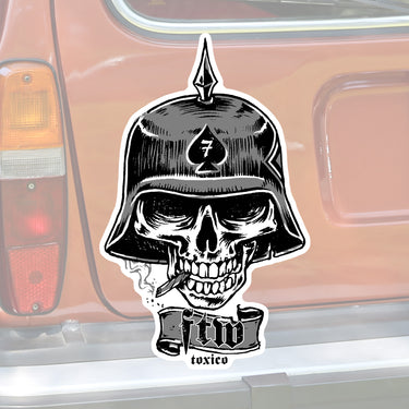 Death Head Sticker - Toxico Clothing