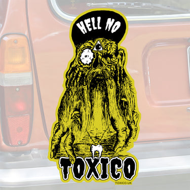 Hell No Sticker - Toxico Clothing