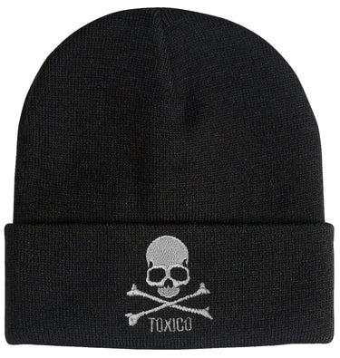 Skull & Bones Beanie - Toxico Clothing