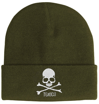 Skull & Bones Beanie - Toxico Clothing
