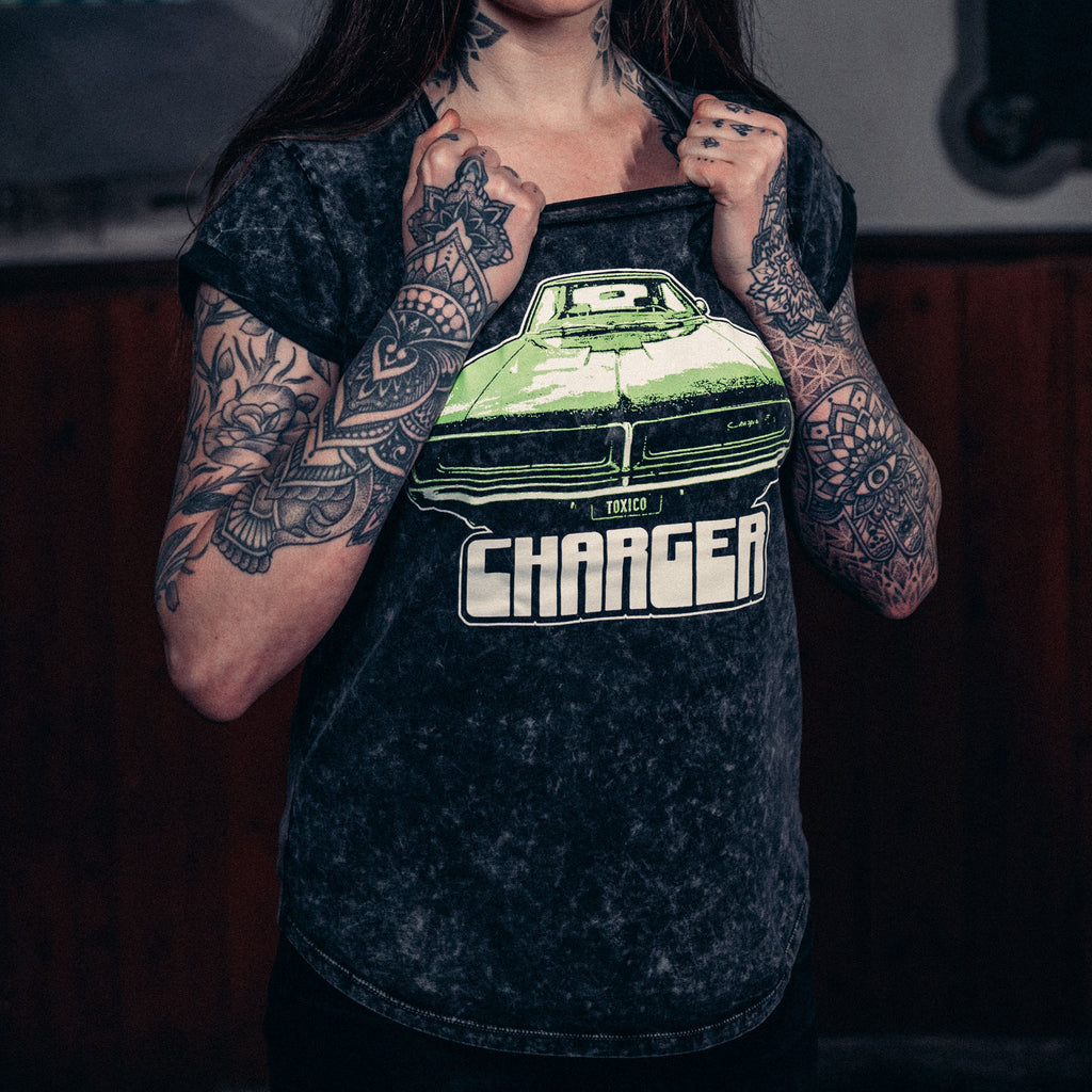 Charger Rolled Sleeve Tee